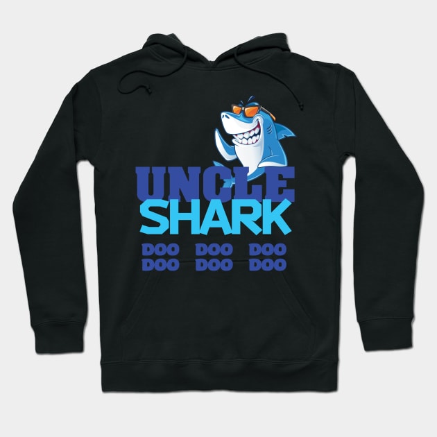 'Uncle Shark Doo Doo Doo' Hilarous Uncle Gift Hoodie by ourwackyhome